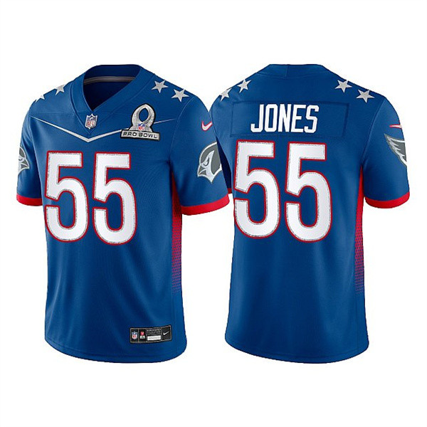 Men's Arizona Cardinals #55 Chandler Jones 022 Royal NFC Pro Bowl Stitched Jersey